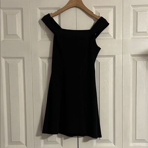 Teeze Me Black Off-Shoulder Mini Dress